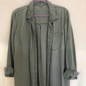 Green button up